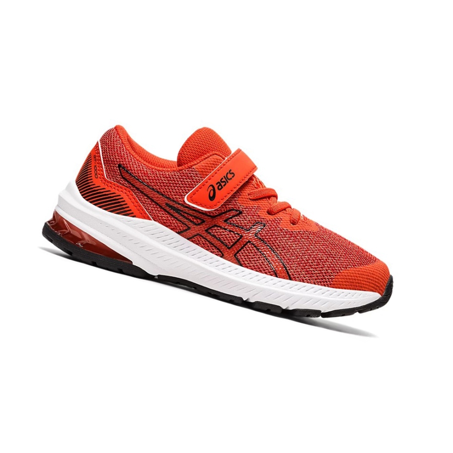 Cherry Tomato / Black Kids' Asics GT-1000 11 PS Running Shoes | US59741DB