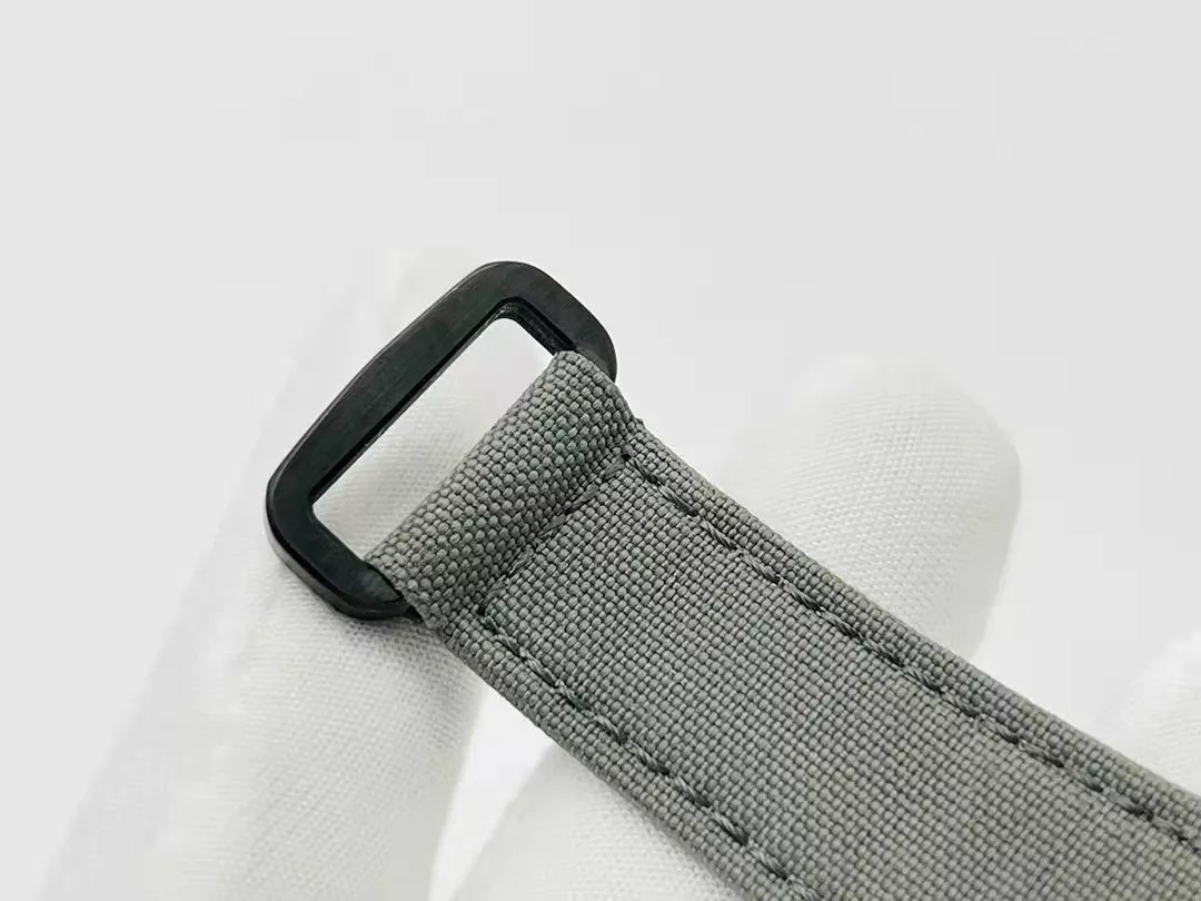 RM055 Skeleton Dial Black Bezel Gray Canvas Strap RMS RMUL2