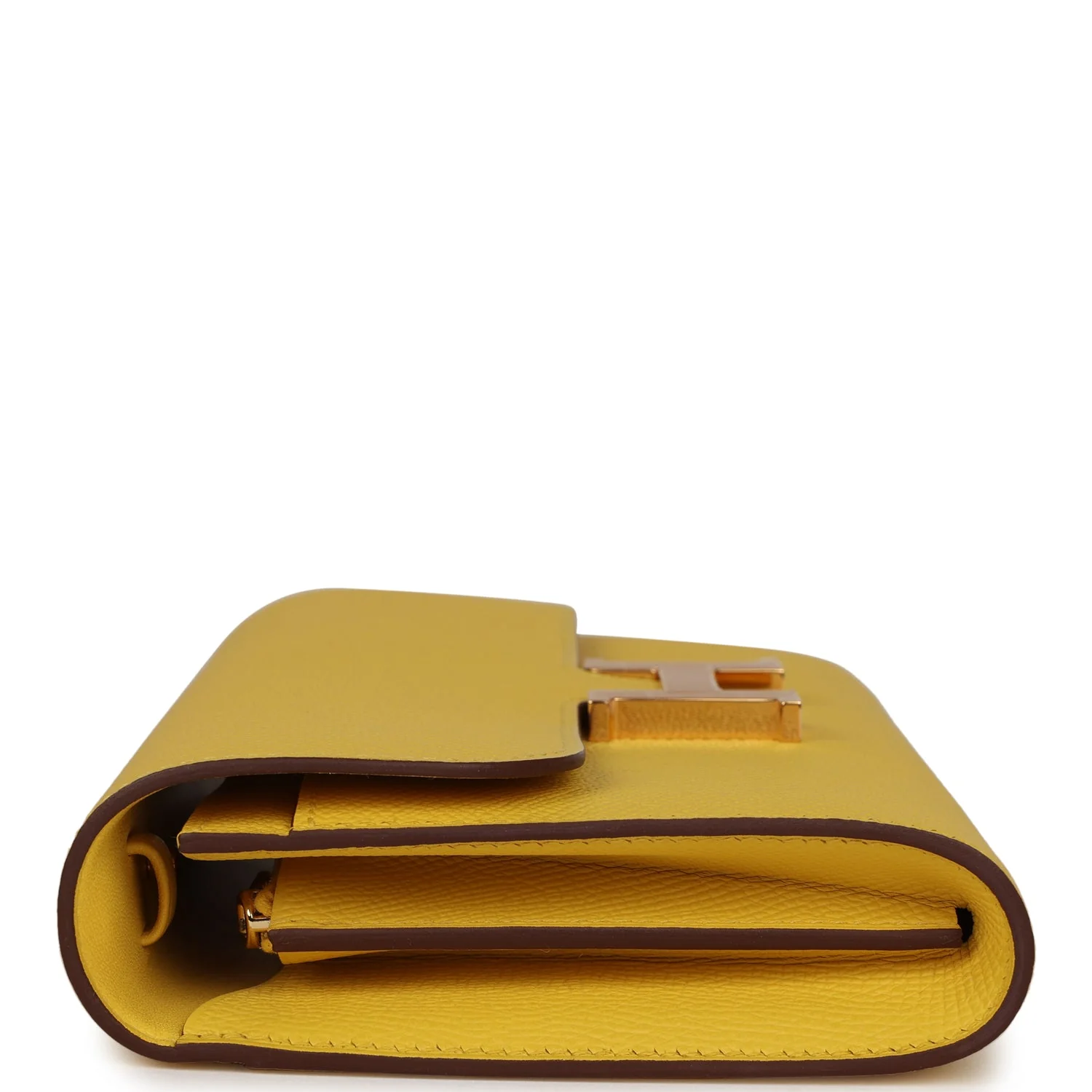Hermes Constance To Go Wallet Jaune De Naples Epsom Gold Hardware