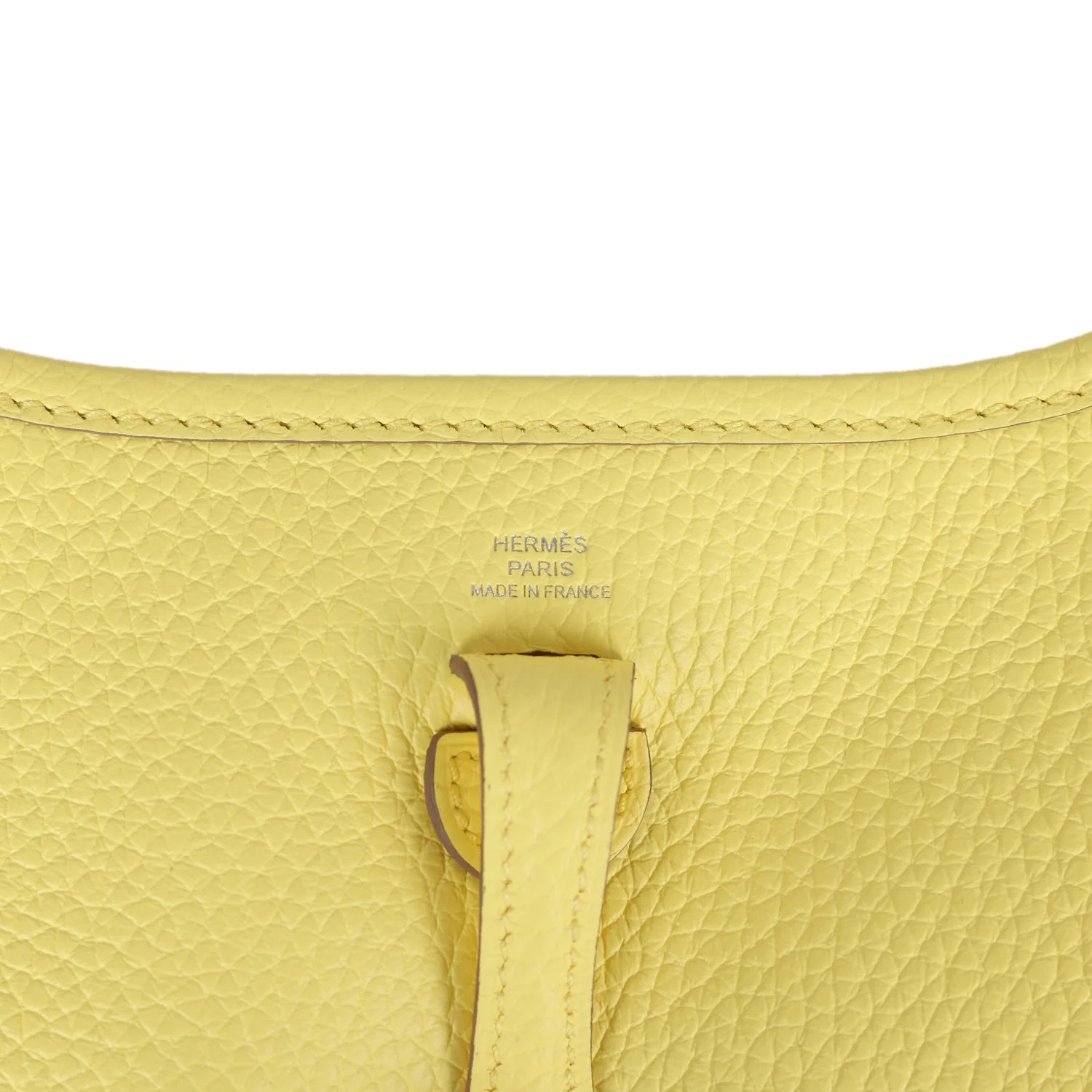 Hermes Evelyne TPM Limoncello Clemence Palladium Hardware