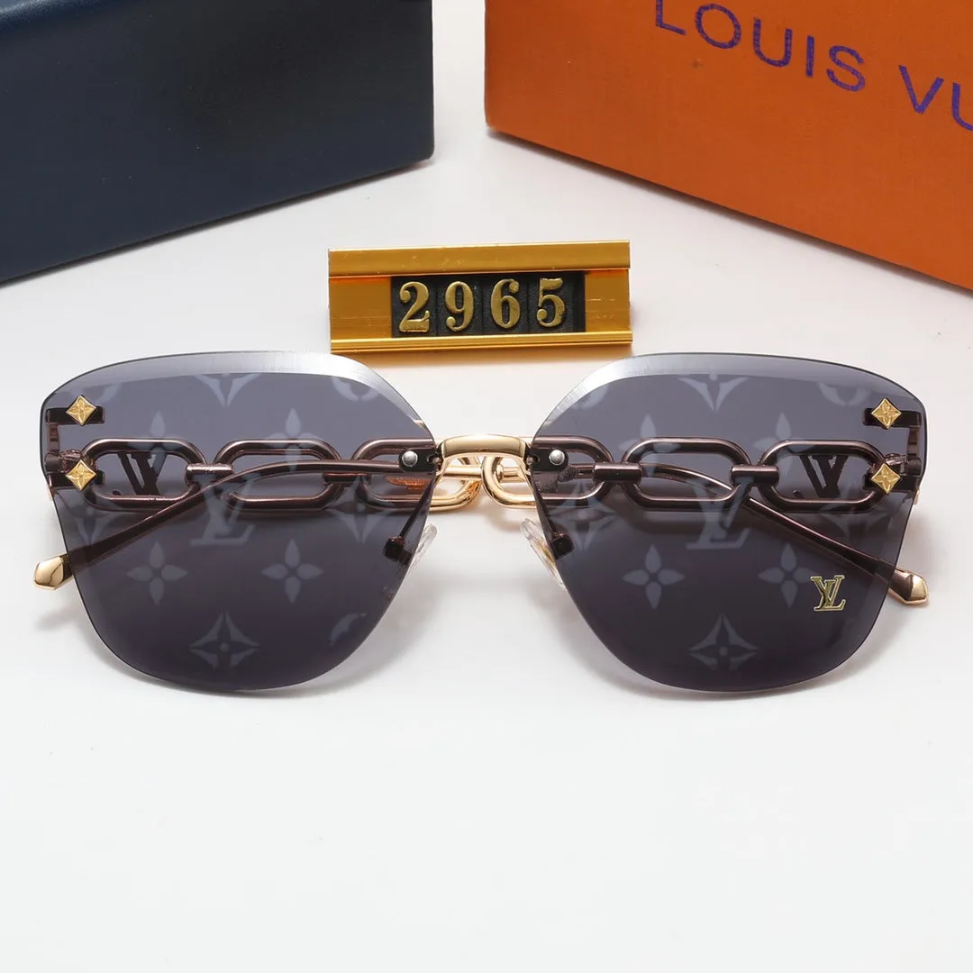 4 Colors Fashion Stitching Hollow Letter Polarized Sunglasses