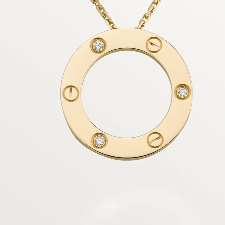 LOVE NECKLACE, 3 DIAMONDS