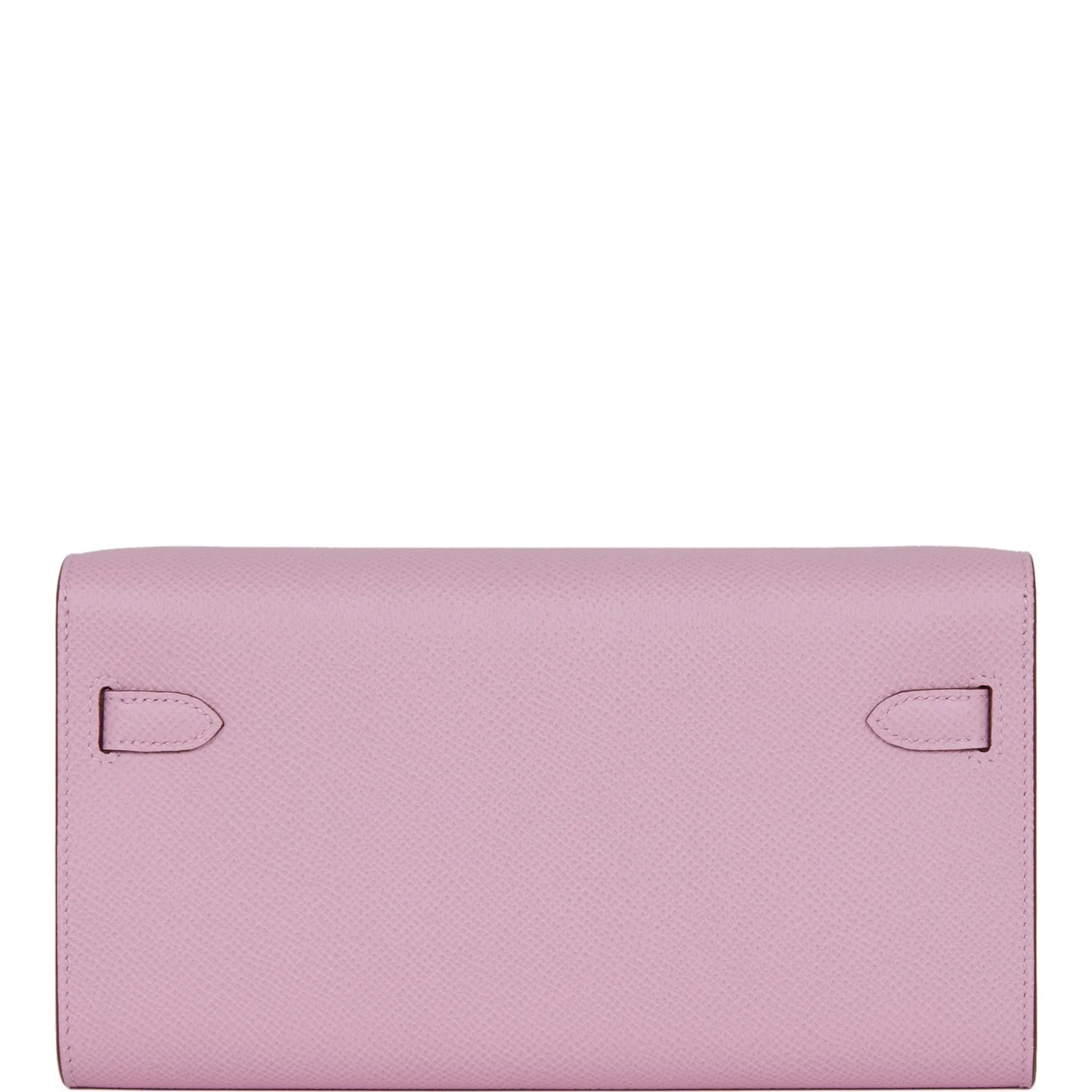 Hermes Kelly Wallet To Go Mauve Sylvestre Epsom Palladium Hardware
