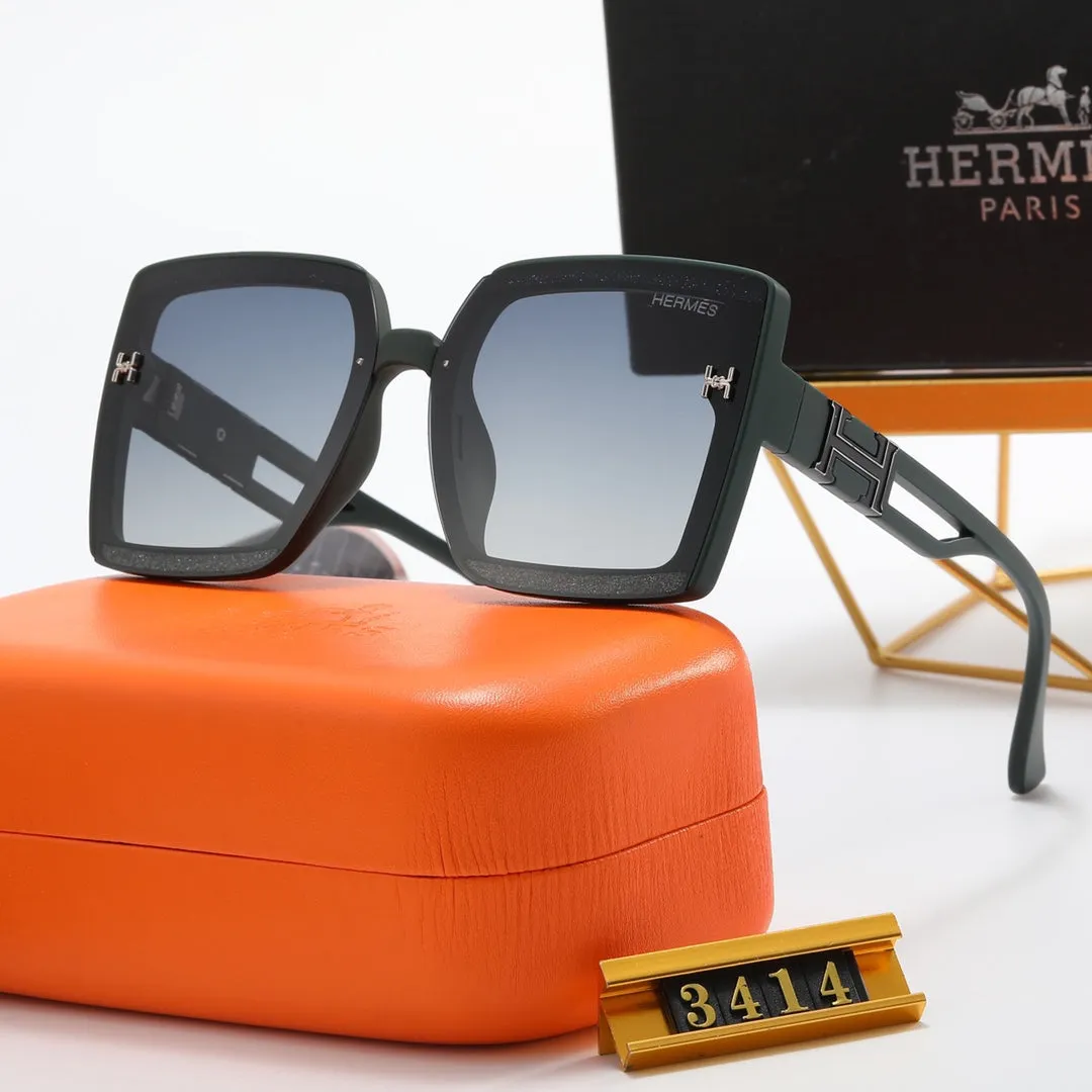 4 color fashion big H hollow temple polarized sunglasses