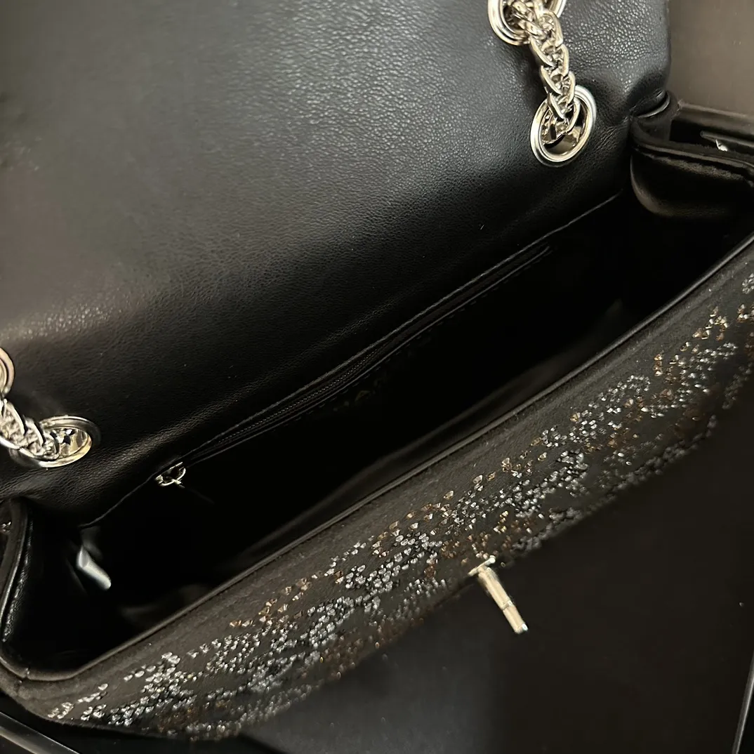 PARIS-SHANGHAI STUDDED CC FLAP BAG