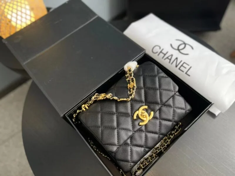 Chanel Cf Mini Black 20Cm A69900