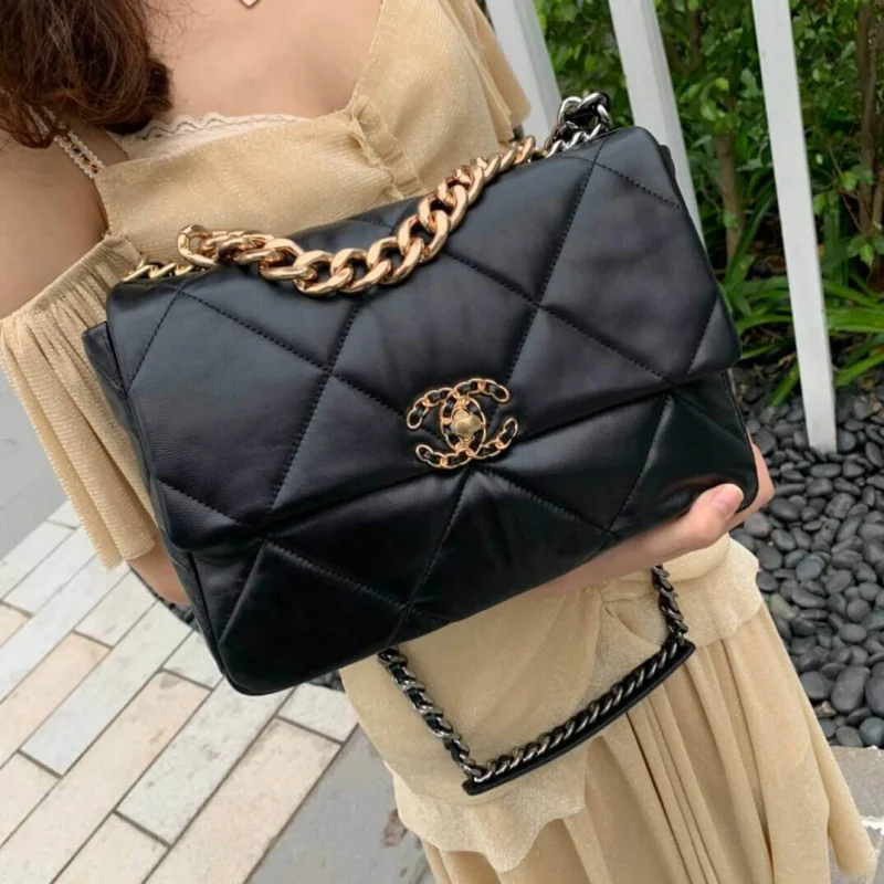 Chanel 19 Large Lambskin Flap Bag As1161