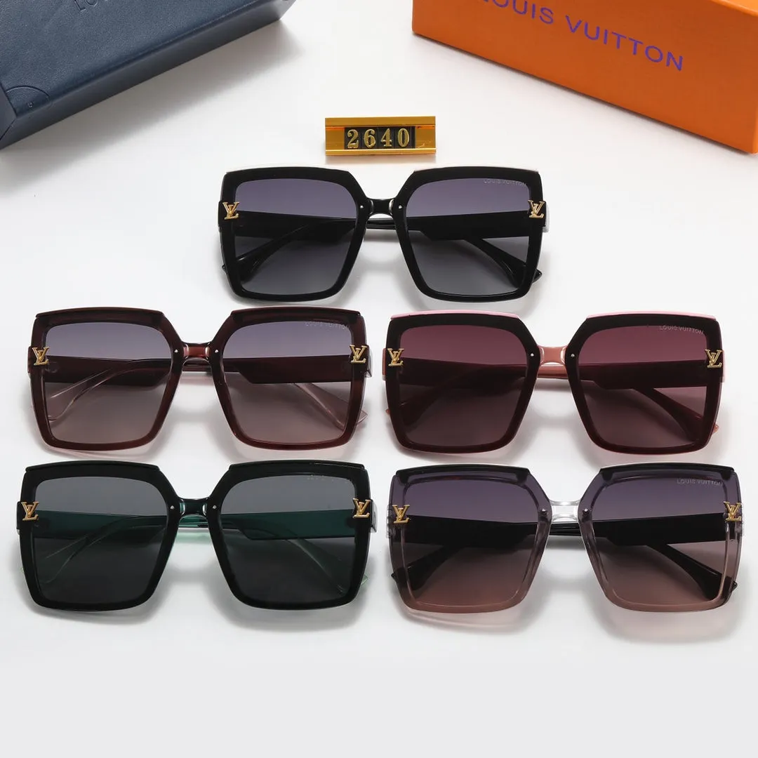 5 colors fashion simple two-color stitching polarized sunglasses