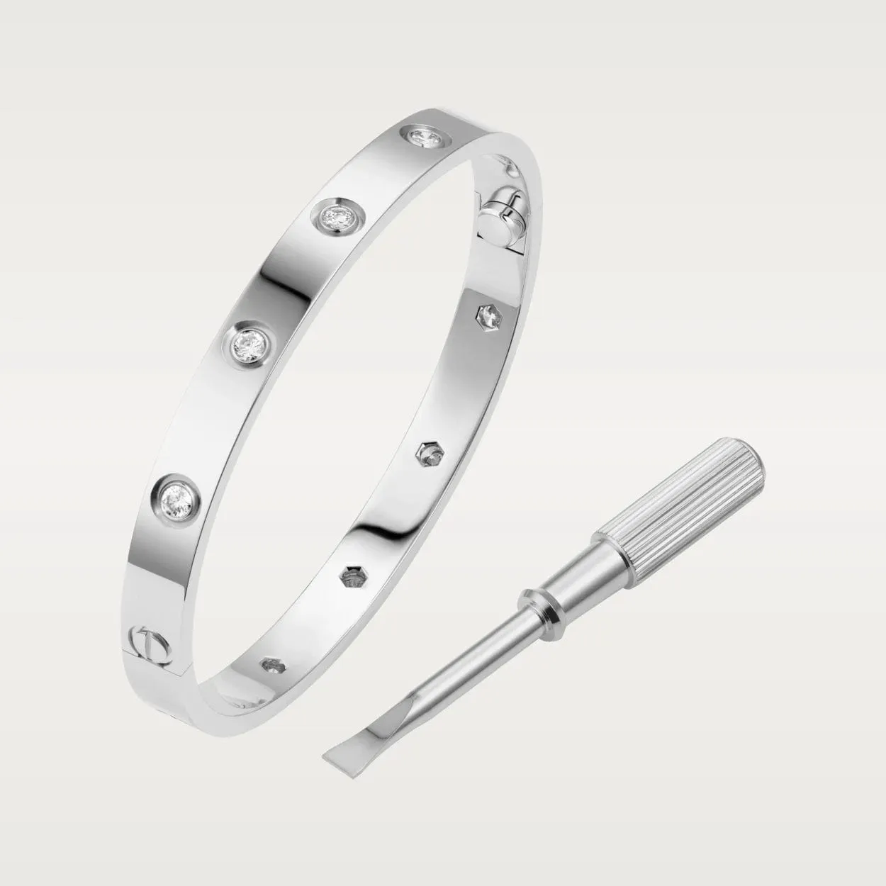 car The London Love Bracelet With Diamond Big Model-6mm Width