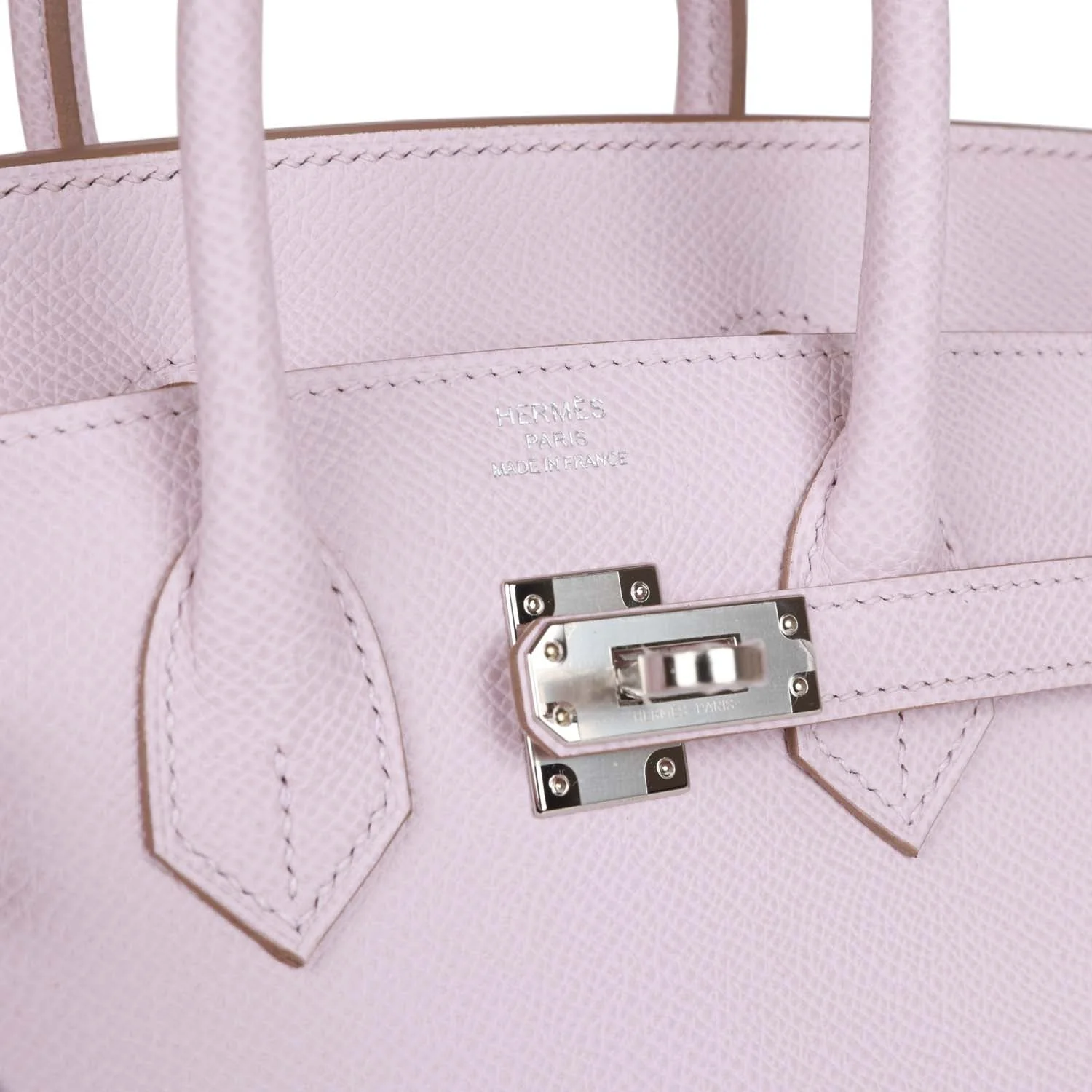 Hermes Birkin Sellier 25 Mauve Pale Epsom Palladium Hardware