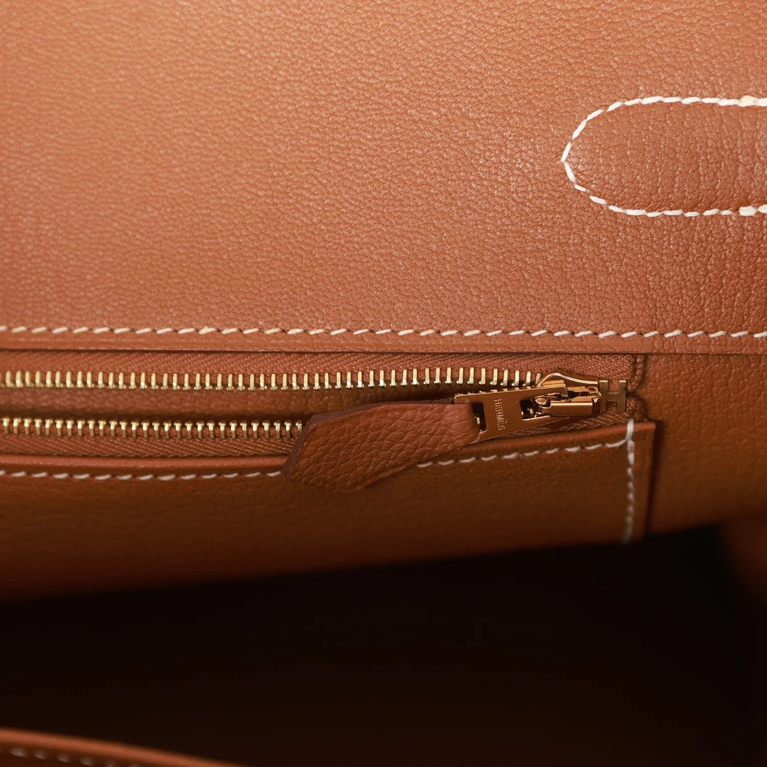 Pre-owned Hermes Birkin 35 Gold Togo Gold Hardware