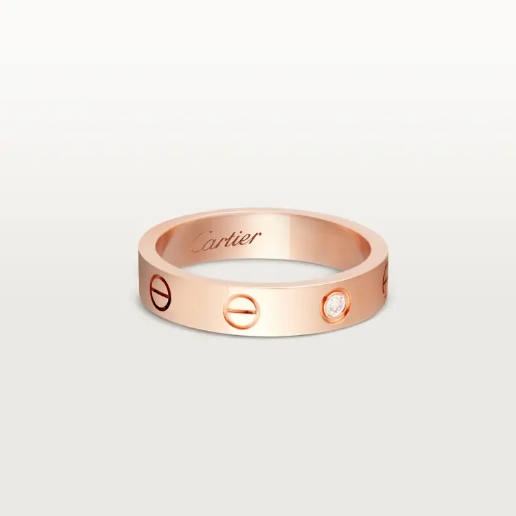LOVE WEDDING BAND, 1 DIAMOND