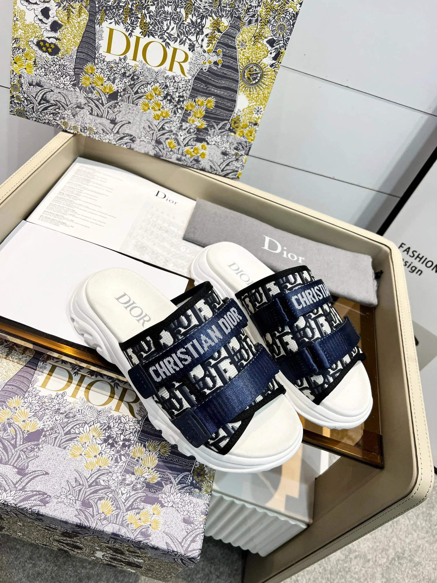 D new arrival men and women slippers heels 5 cm