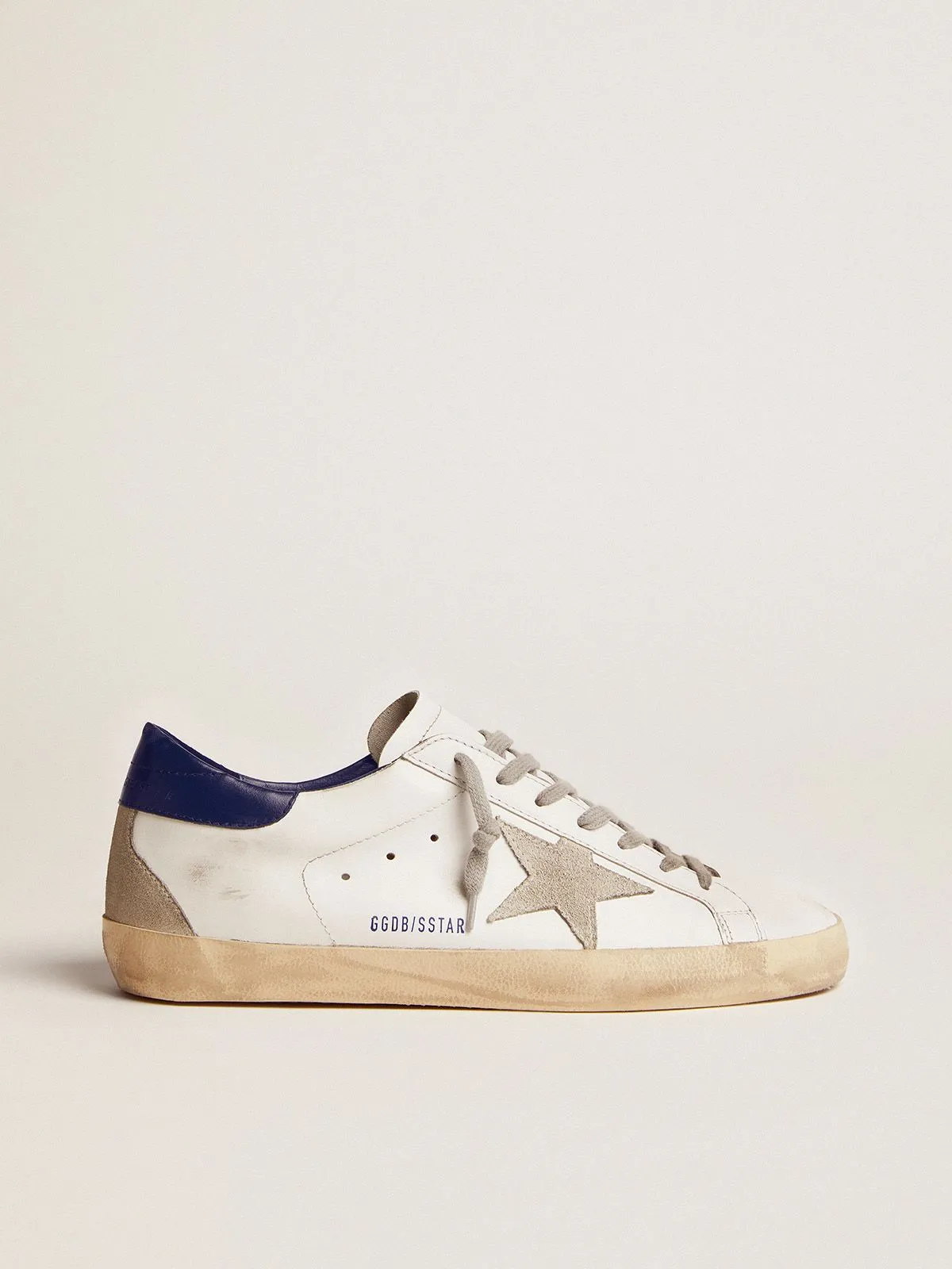 Super-Star sneakers with blue suede heel tab
