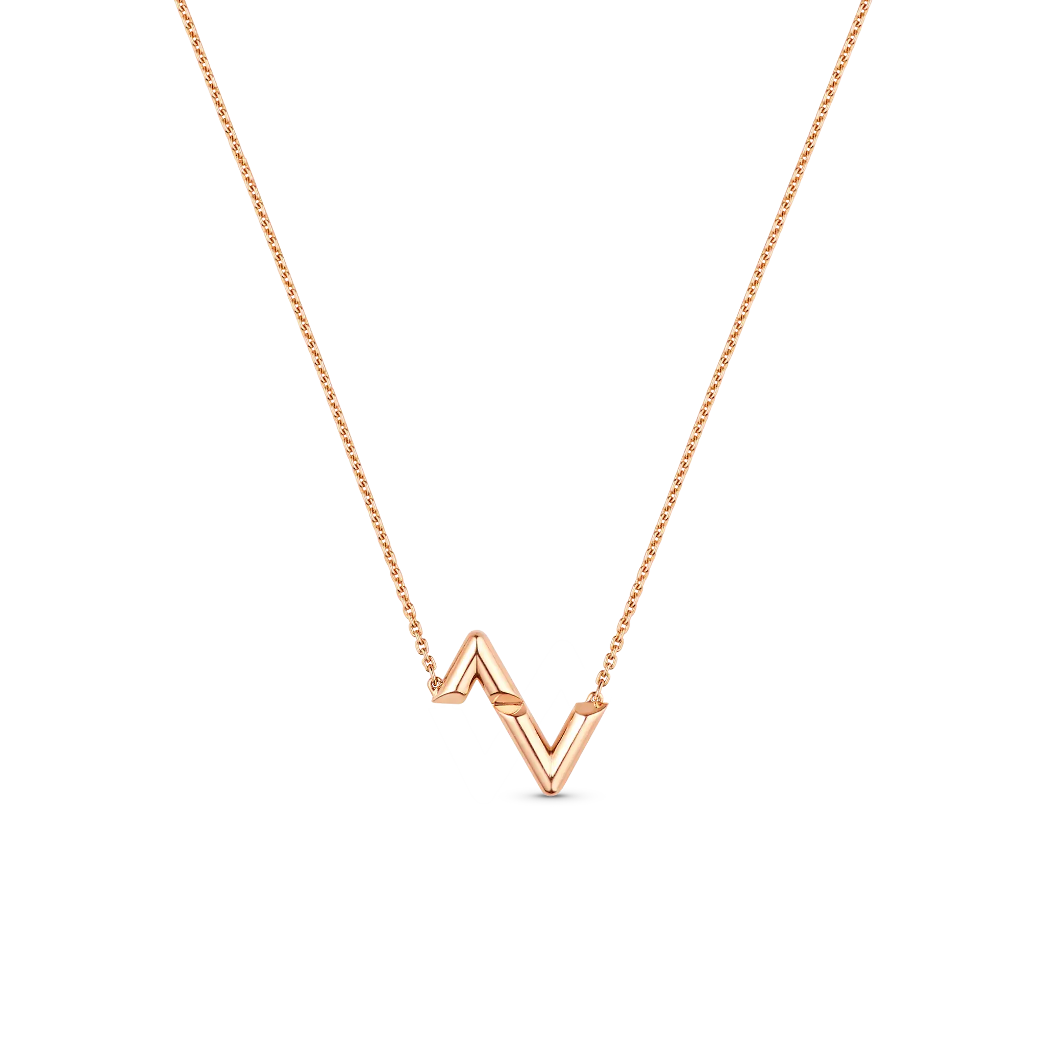 Louis Volt Upside Down Rose Gold Pendant