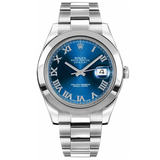 Datejust II Blue Roman Numeral Dial 41mm