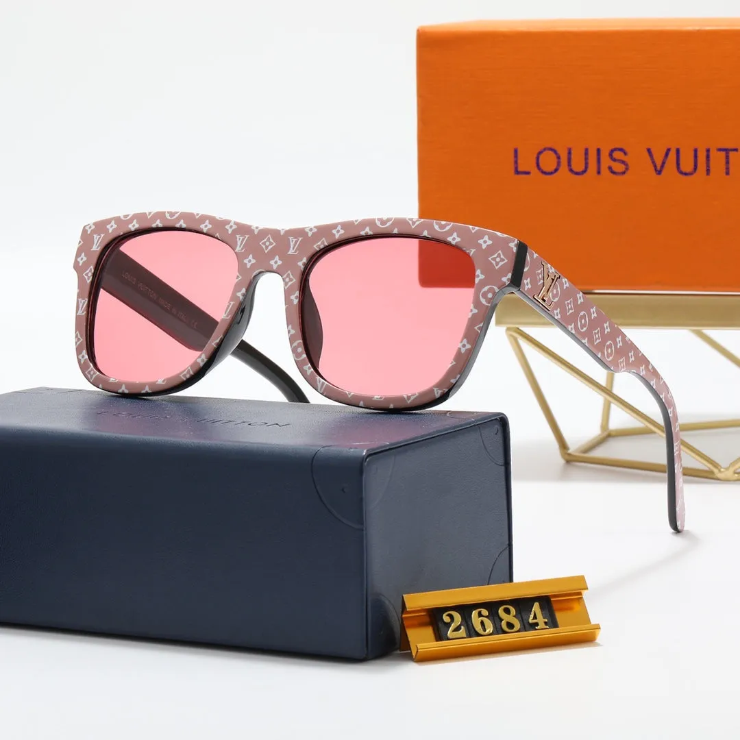 5 color fashion oval four-leaf clover print polarized sunglasses