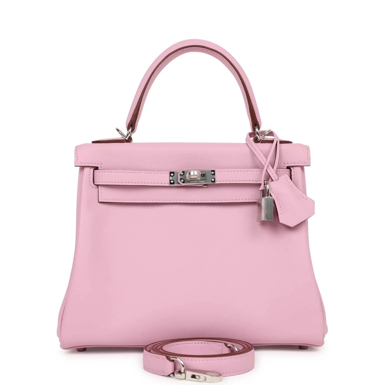 Hermes Kelly Retourne 25 Mauve Sylvestre Swift Palladium Hardware