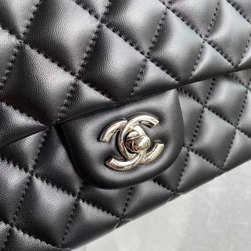 Chanel Pantent Leather Class-Flap Bag A01112