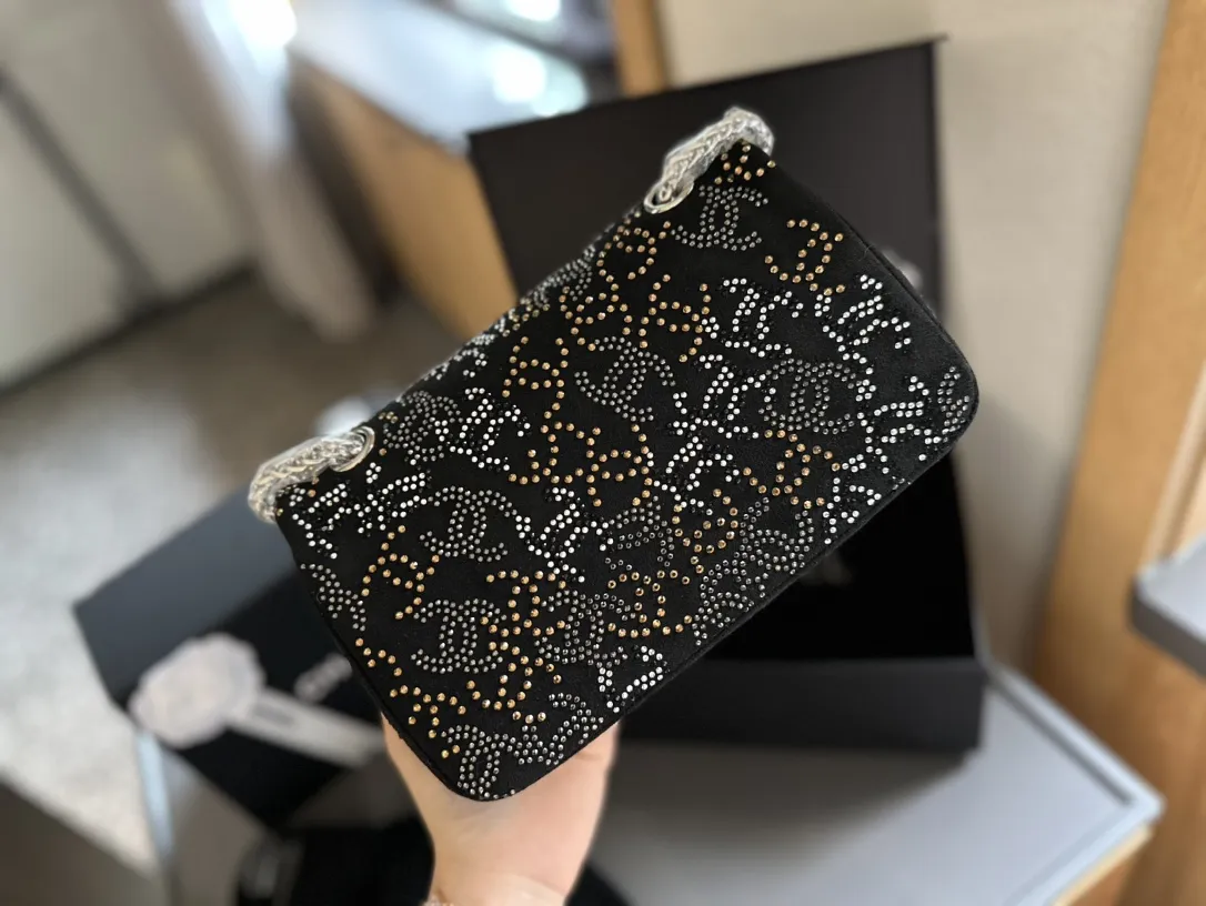 PARIS-SHANGHAI STUDDED CC FLAP BAG