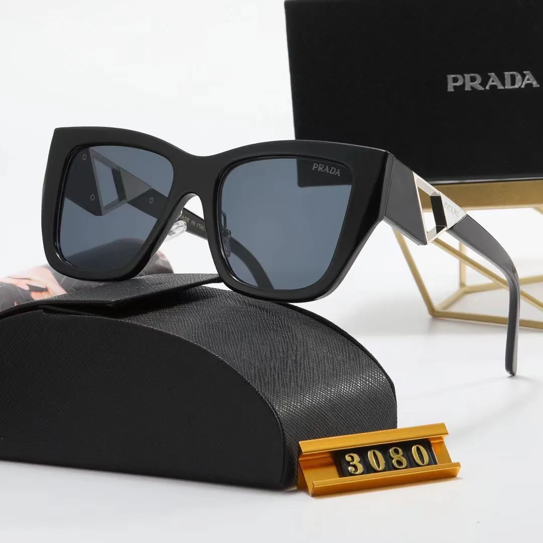 6-color fashion PA letter triangle hollow print sunglasses