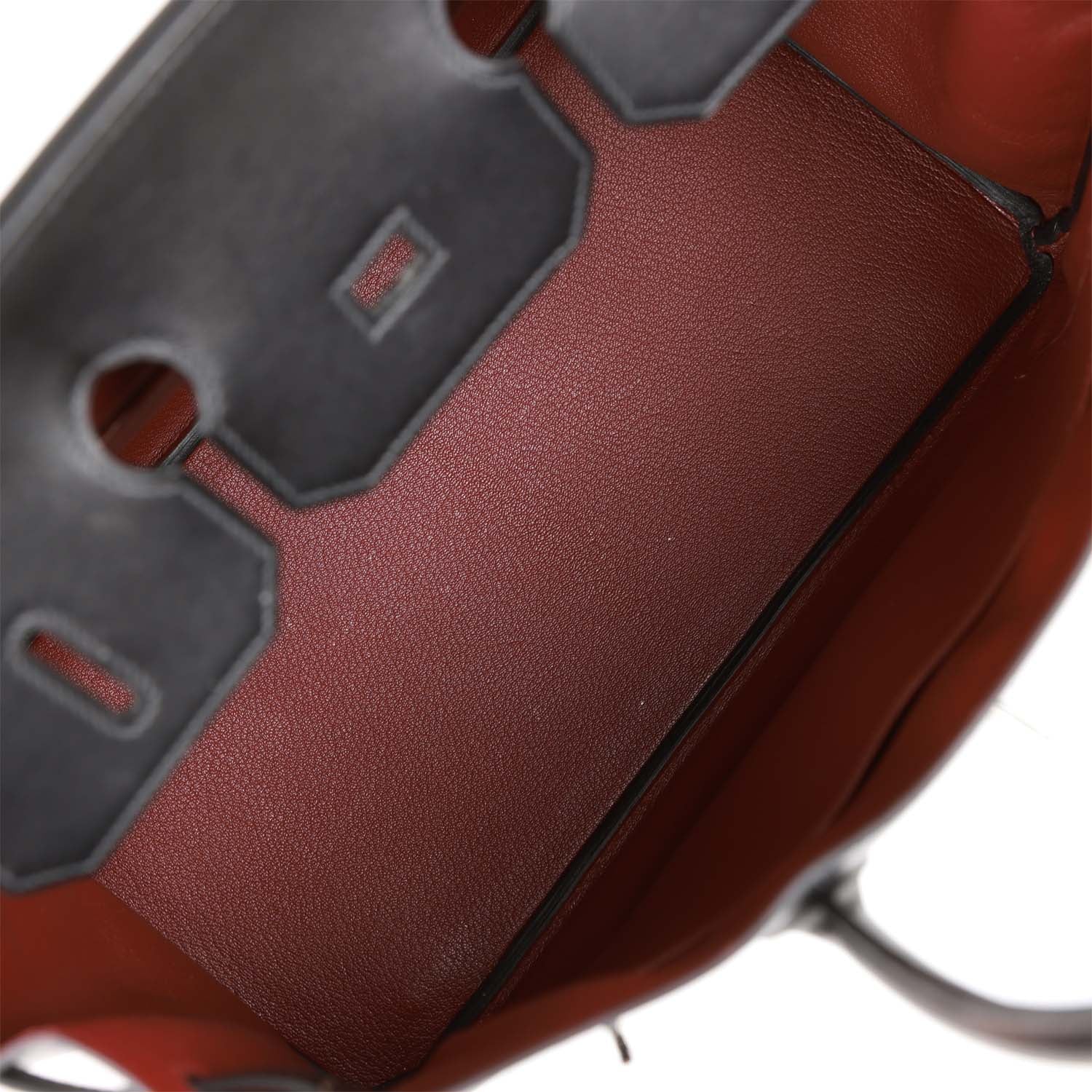 Pre-owned Hermes Special Order (HSS) Birkin 35 Black Box Verso Palladium Hardware