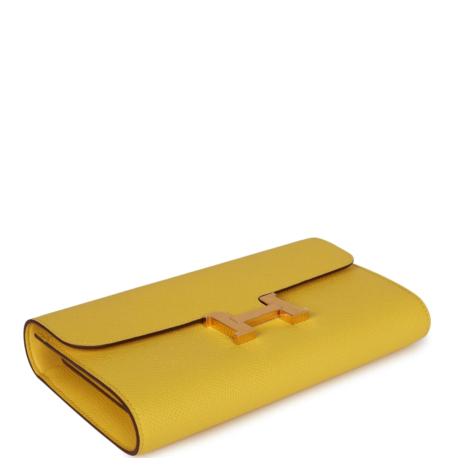 Hermes Constance To Go Wallet Jaune De Naples Epsom Gold Hardware
