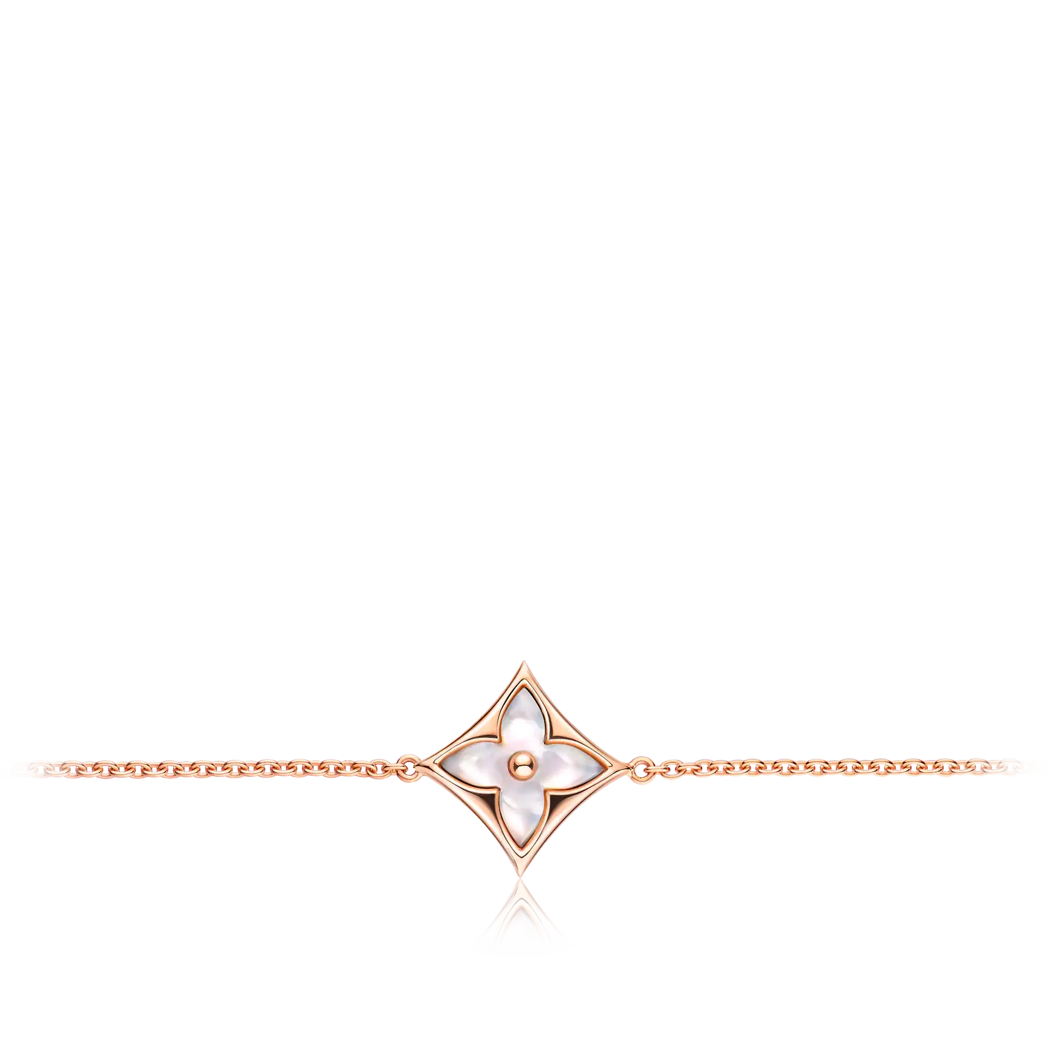 Color Blossom Star rose gold and white mother-of-pearl bracelet