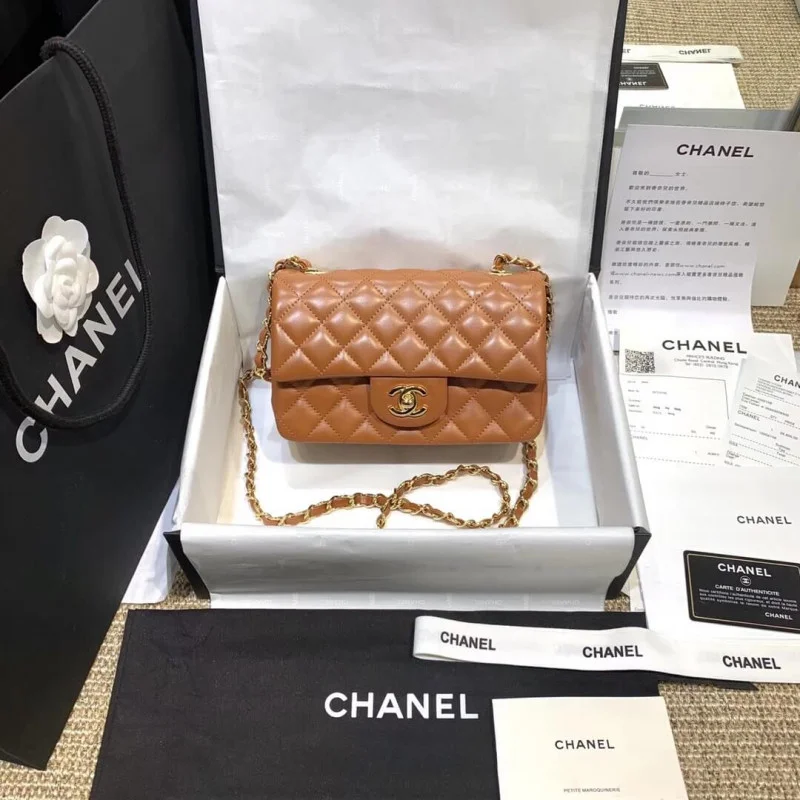 Chanel Lambskin 20Cm Class-Flap Bag 1116