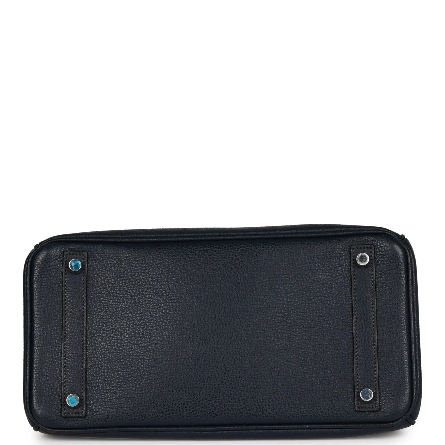 Pre-owned Hermes Birkin 30 Bleu Indigo Vache Liegee Palladium Hardware