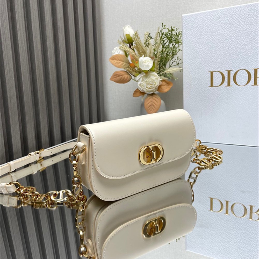 Dior 30 Montaigne Avenue Bag White Box Calfskin
