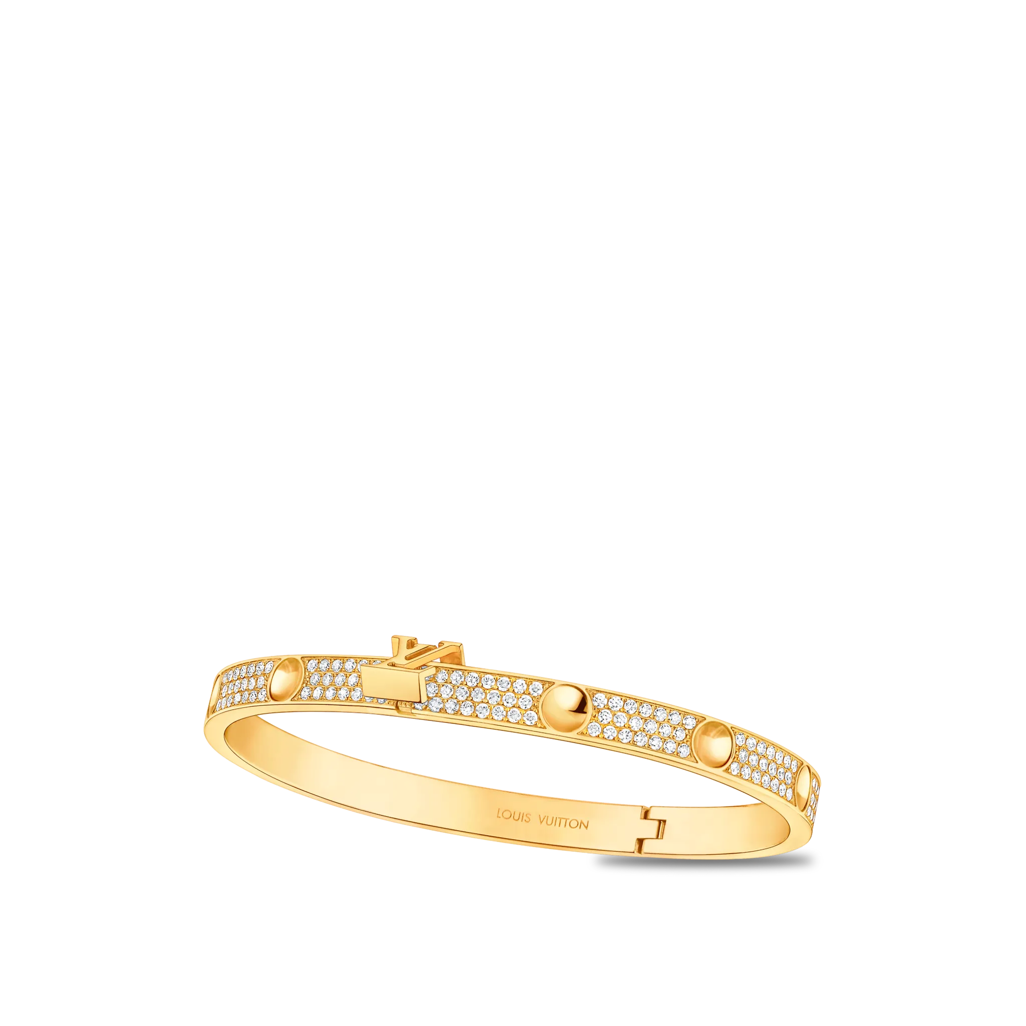 Empreinte Yellow Gold and Diamond Bracelet