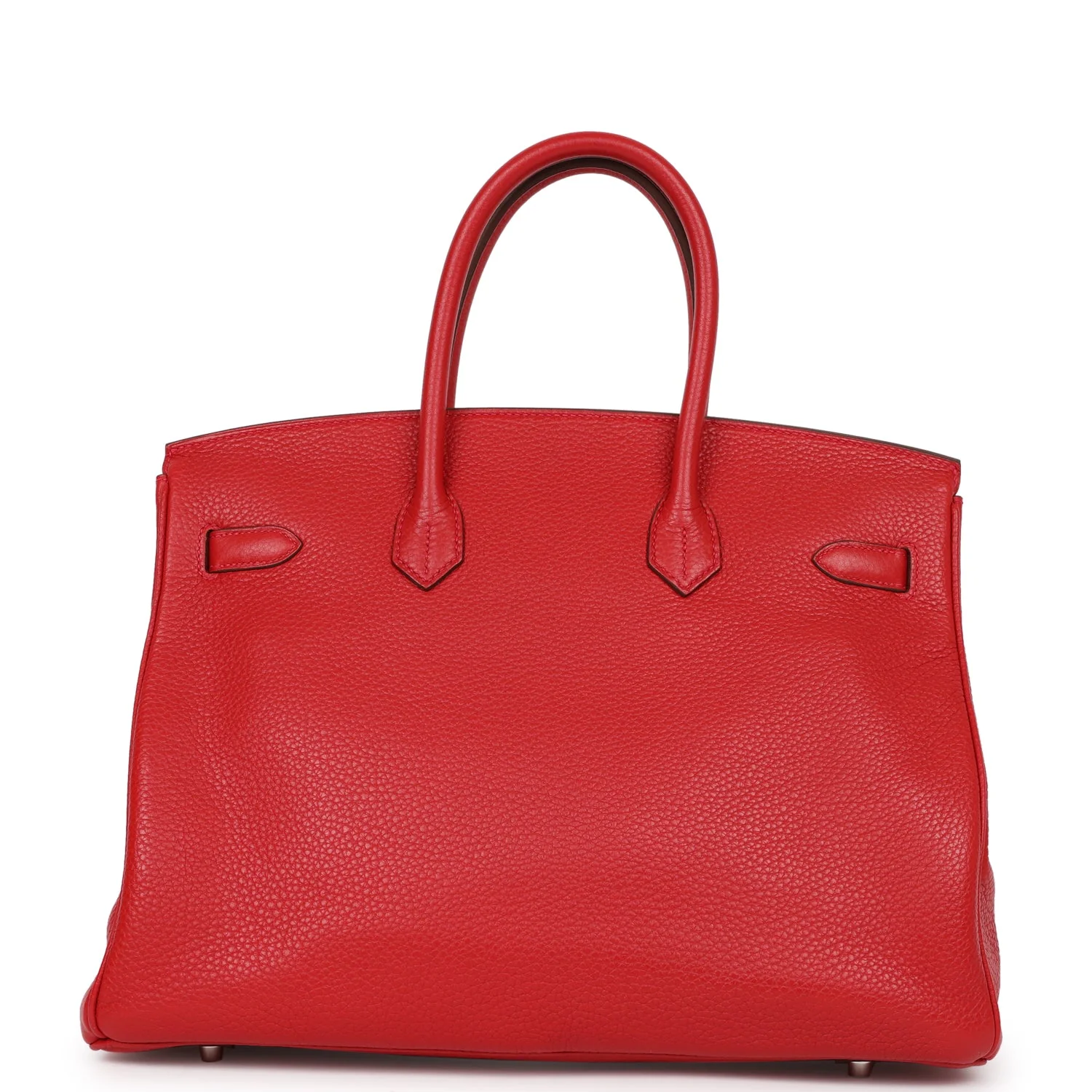 Pre-owned Hermes Birkin 35 Rouge Casaque Clemence Palladium Hardware