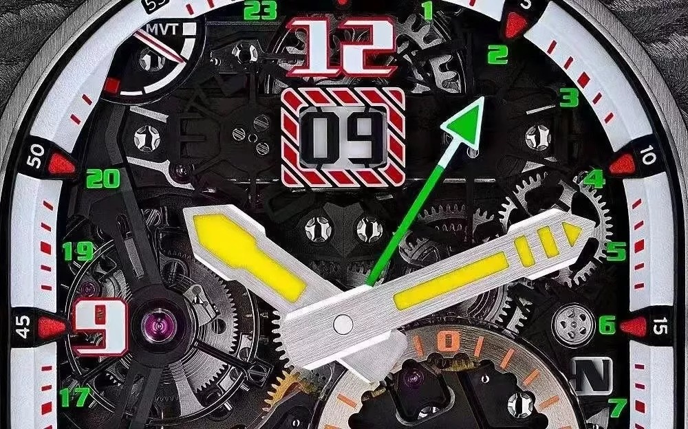 RM 62-01 Tourbillon Vibrating Alarm ACJ Black Bezel Black Rubber Strap RM62-01