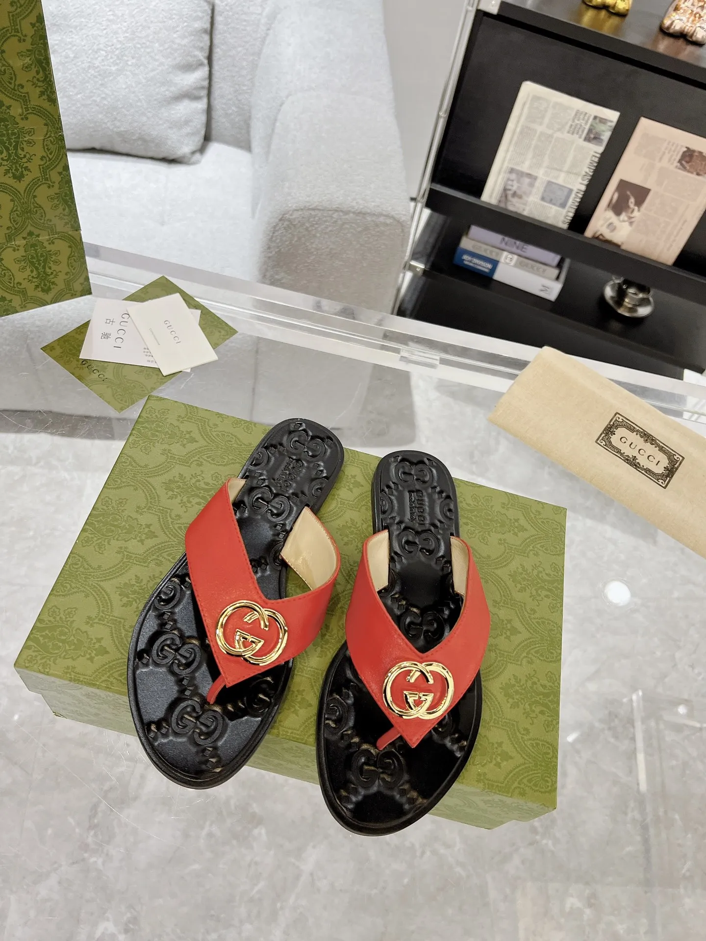 GG new arrival men and women slippers