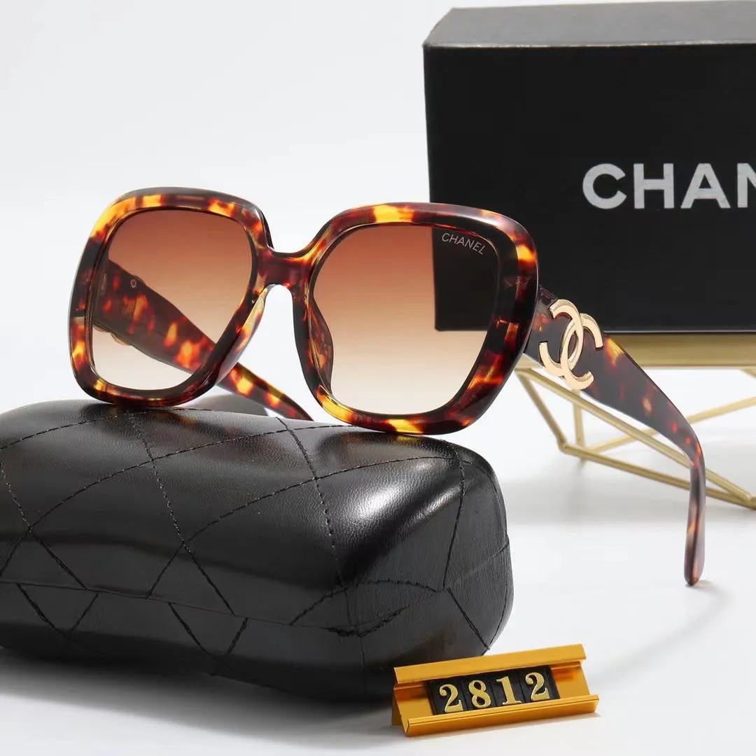 6-color fashion double C letter sunglasses