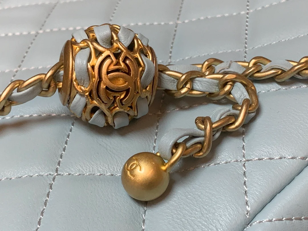 Chanel Hobo Handbag Light Blue Bag For Women 16cm/6in