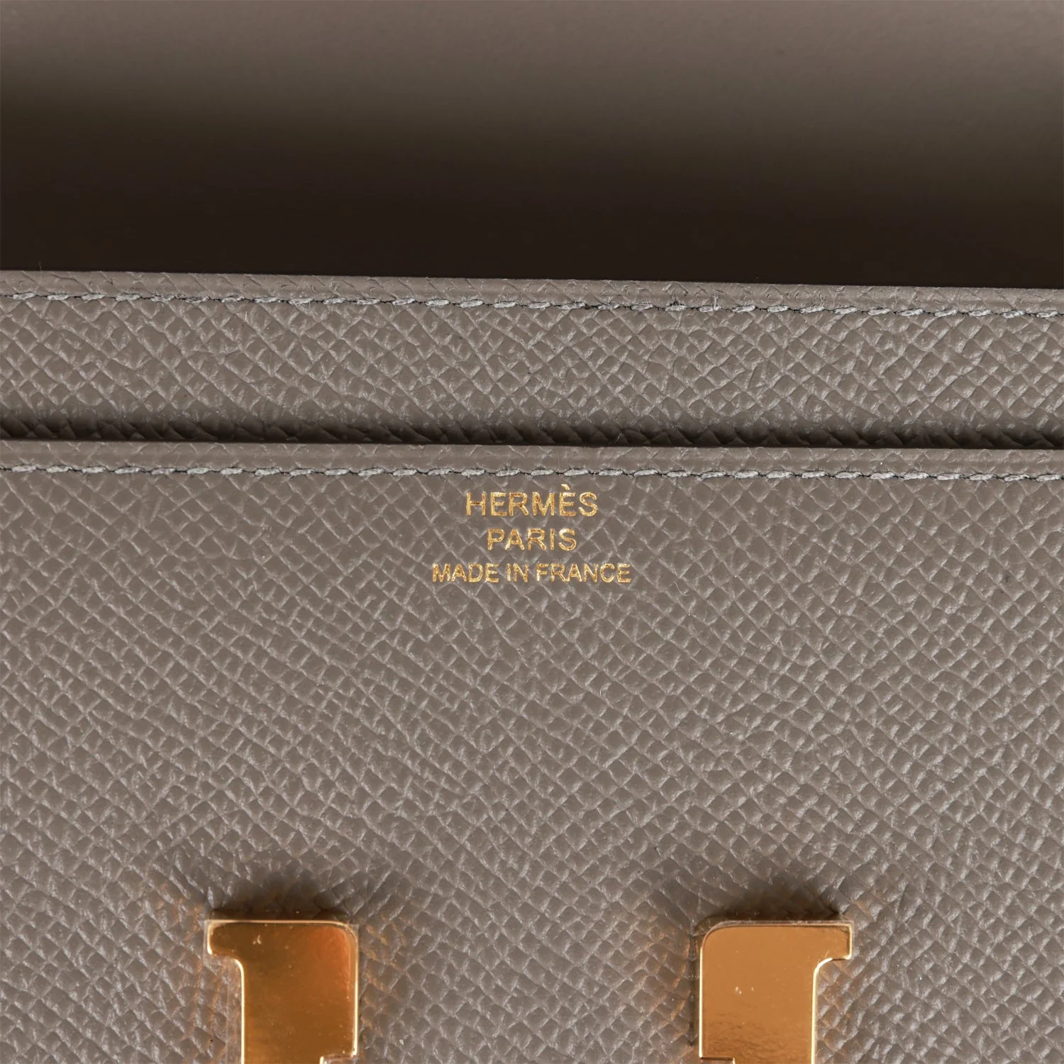 Hermes Constance Wallet To Go Gris Meyer Epsom Gold Hardware