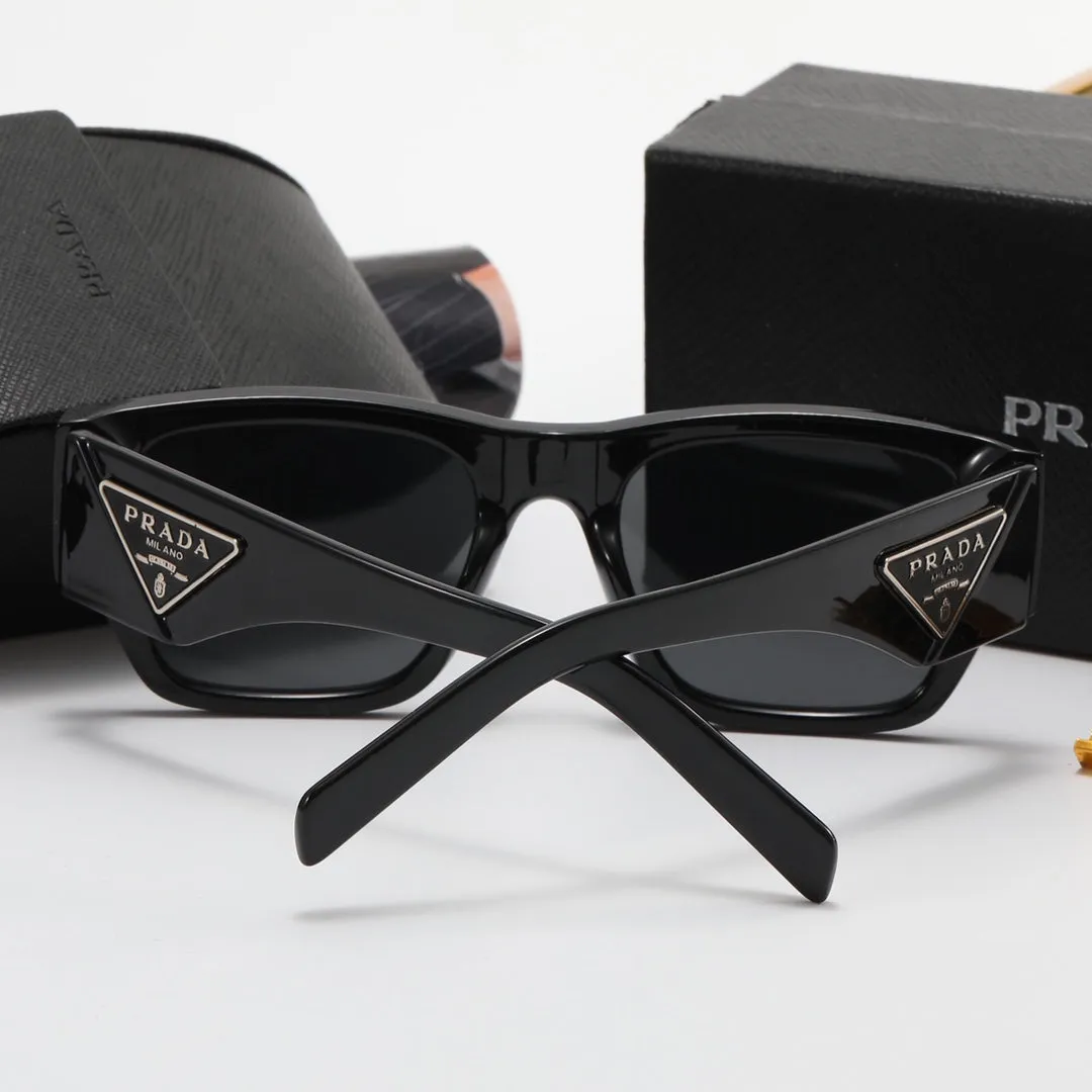 6 colors fashion black and white two-color letter polarized sunglasses