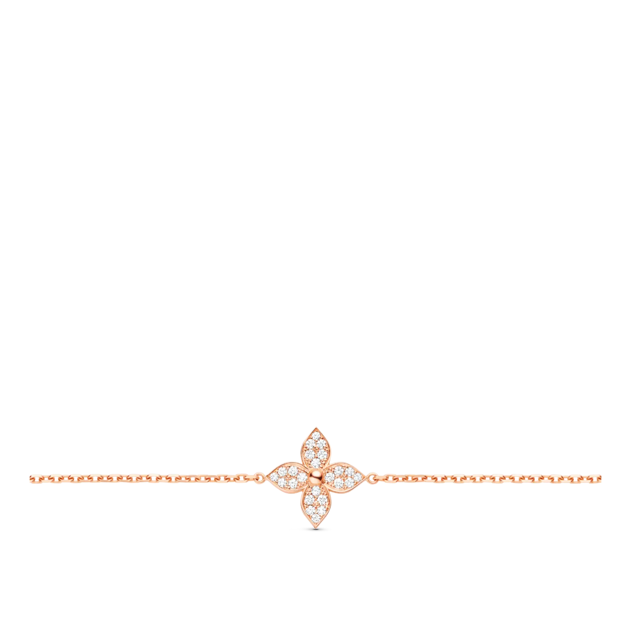 Star Blossom rose gold and diamond bracelet