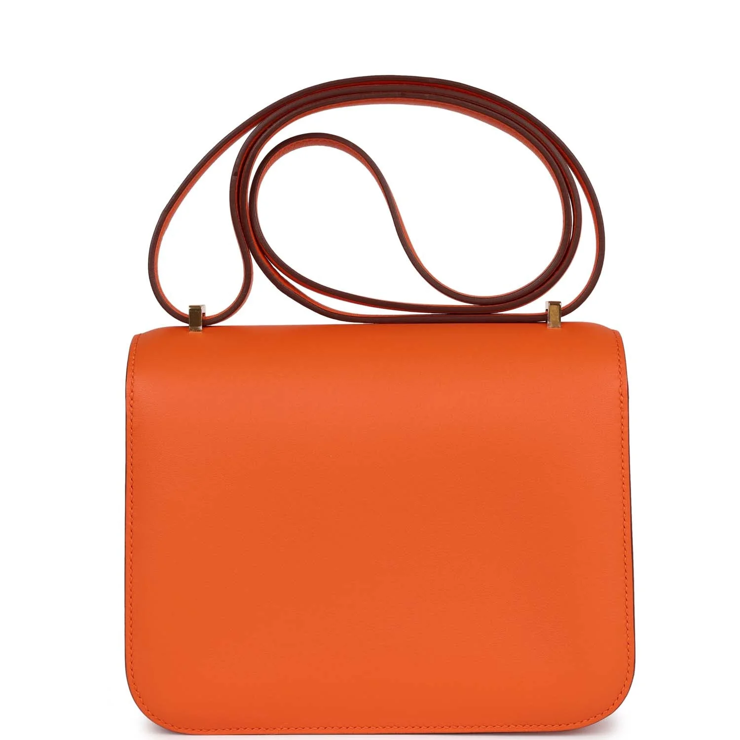 Hermes Constance 18 Orange Swift Gold Hardware