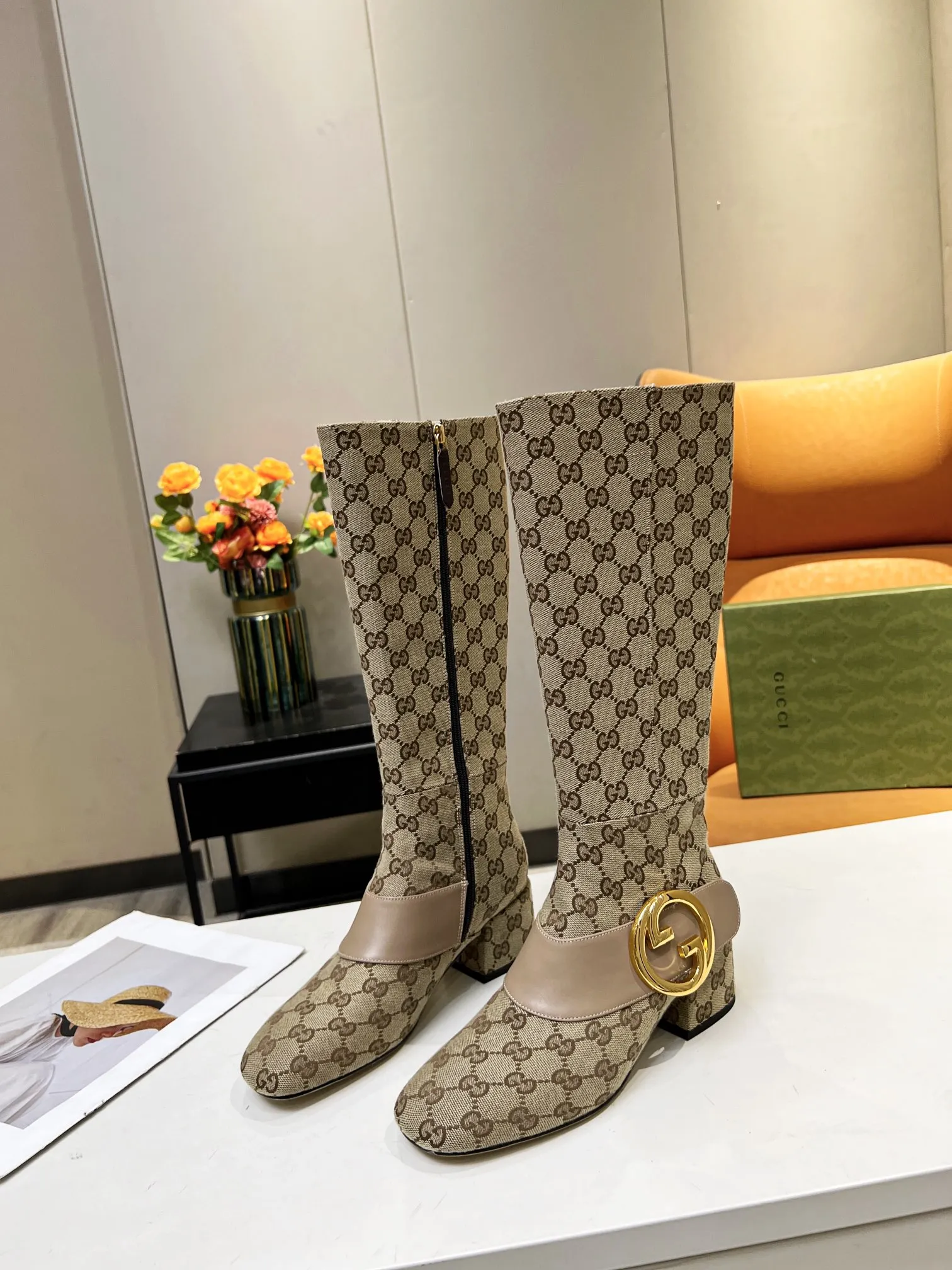 GG women boots heels 5.5 cm