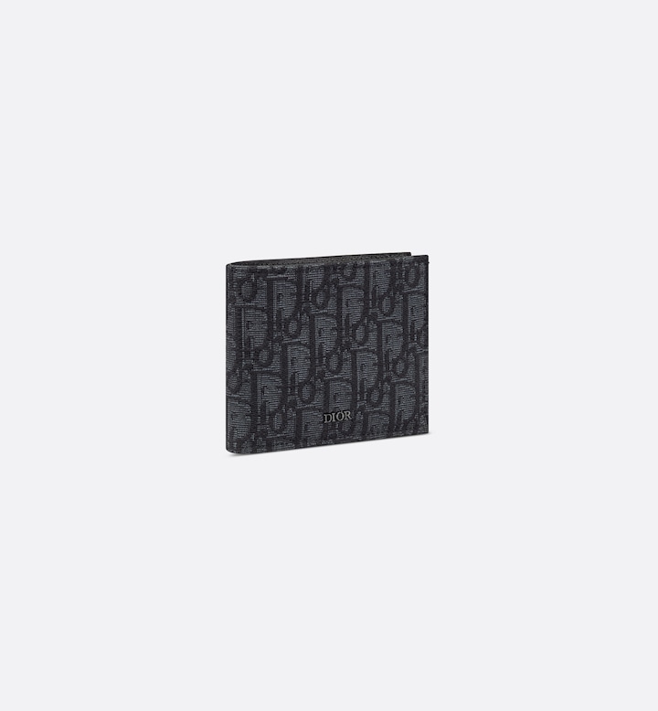Wallet Black Oblique Jacquard