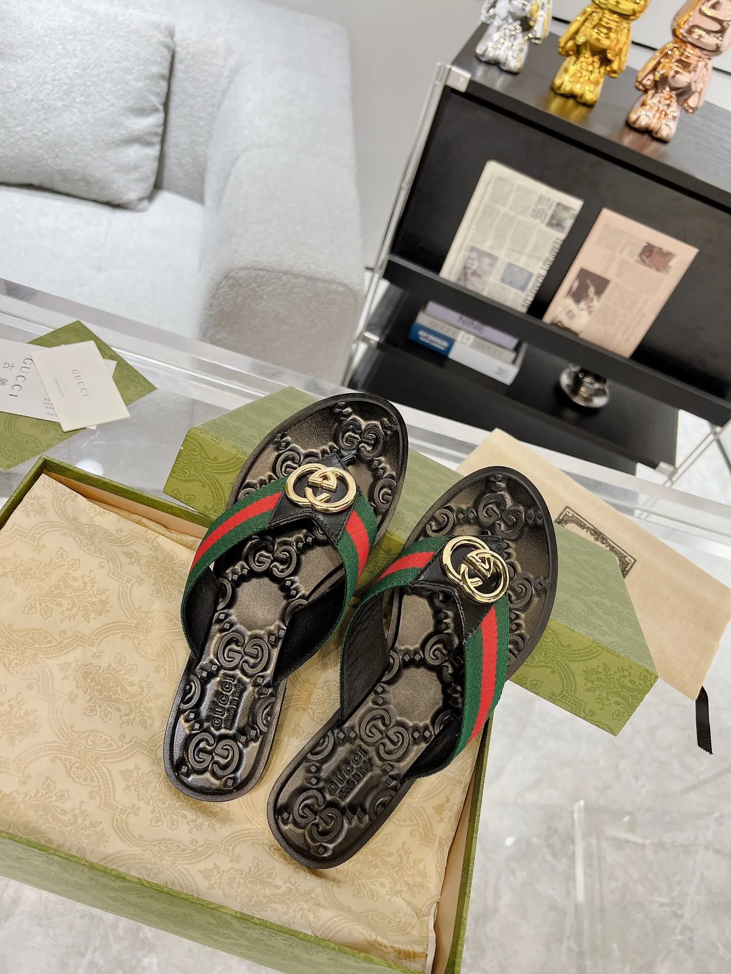 GG new arrival men and women slippers