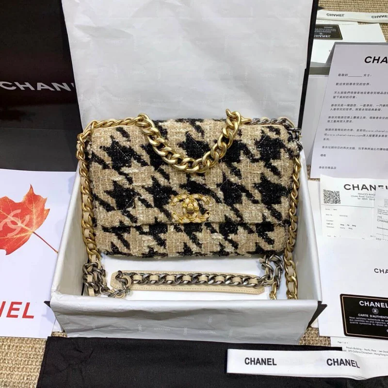 Chanel 19 Tweed Maxi Flap Bag As1160