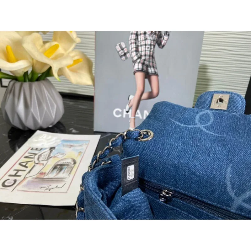 Chanel Denim Class-Flap Mini Bag As2070
