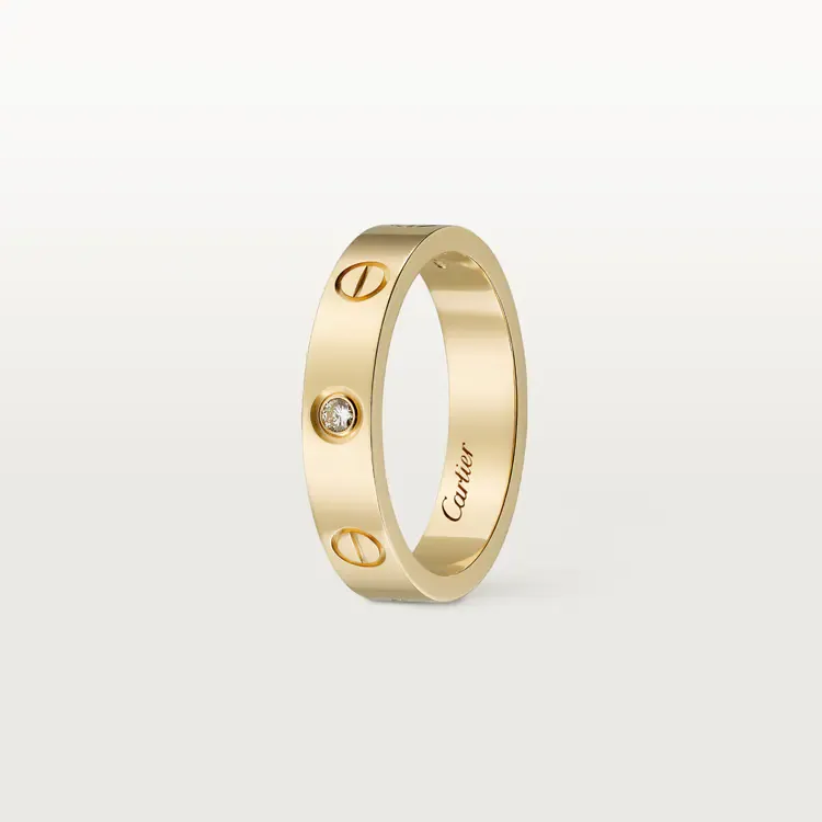 LOVE WEDDING BAND, 1 DIAMOND