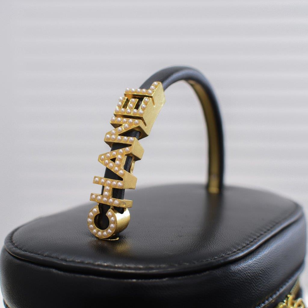 Chanel limited edition small bucket bag - black