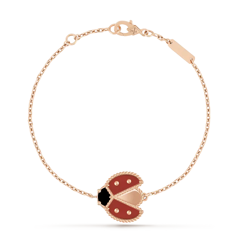 Lucky Spring bracelet, ladybug with outspread wings