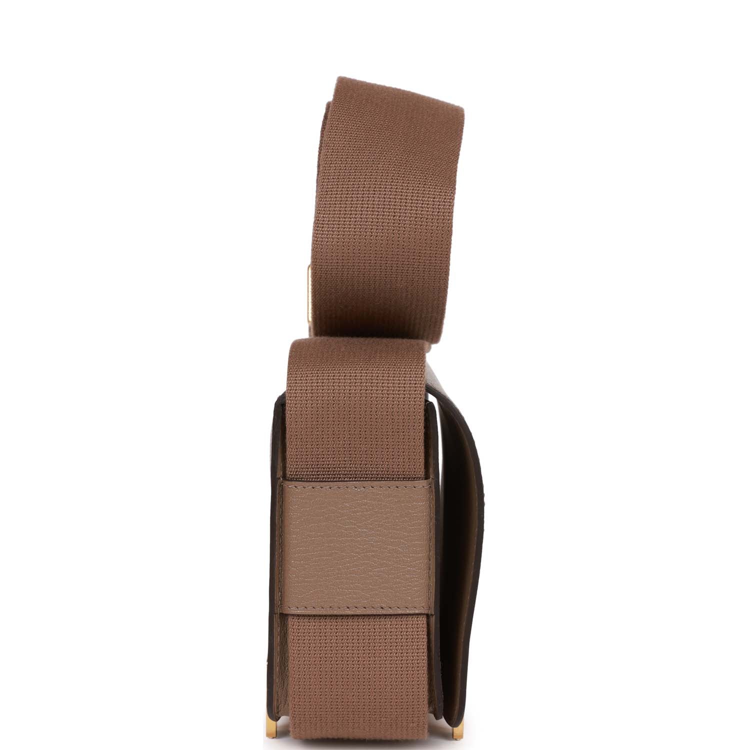 Hermes Geta Etoupe Chevre Gold Hardware